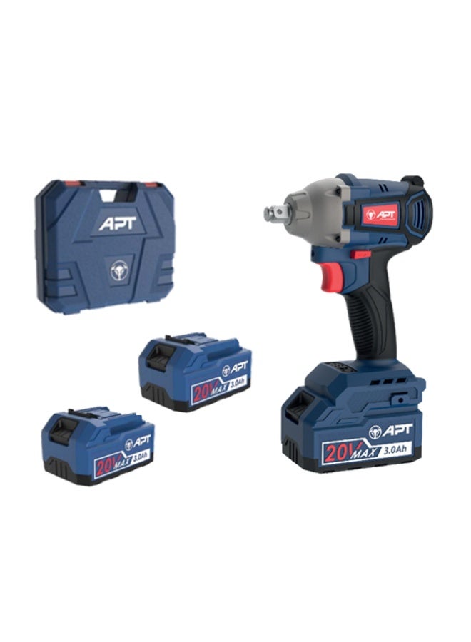 ايه بي تي شنيور فك و ربط  براشليس  بطارية 1/2 بوصه 20 فولت 3 امبير 350 نيوتن 2 بطاريه APT DW2504350-3.0x2BMC - Image 2